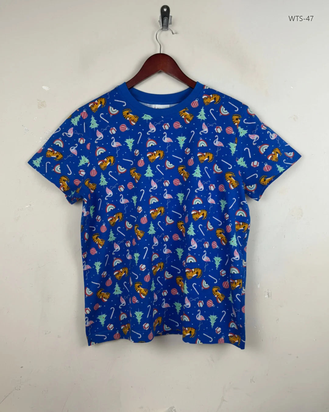 Womens Tshirts | Merry | Preloved Branded | Blue Cotton | Premium | OTS Thrift Store Islamabad Pakistan