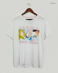 DISNEY White Womens Tshirts (WTS-62)