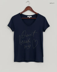 MORGAN Blue Womens Tshirts (WTS-77)