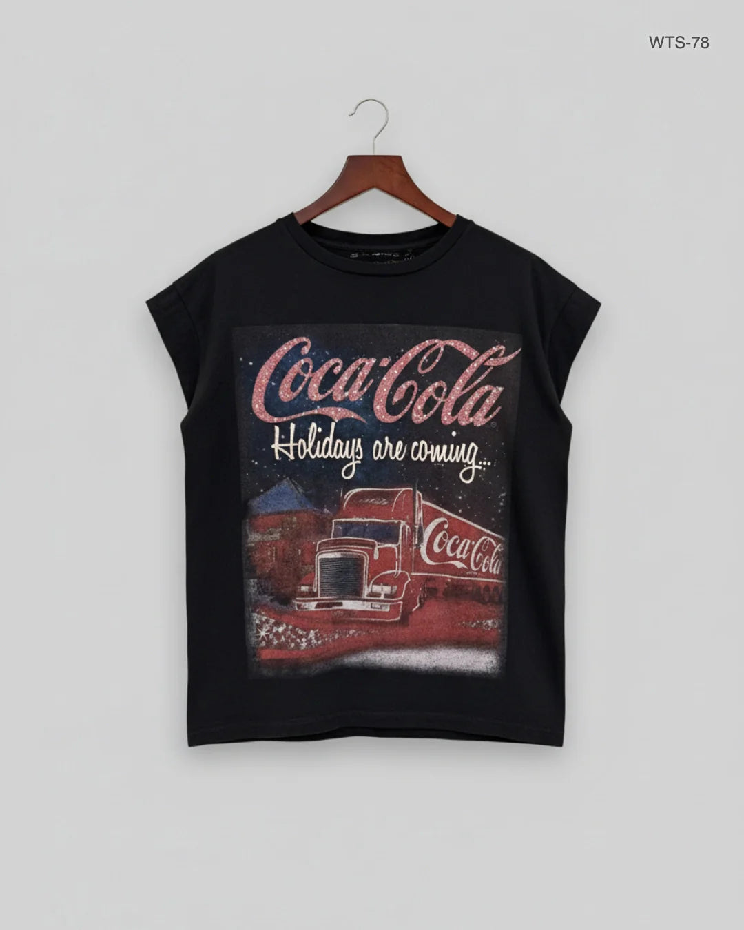 Shop Premium Womens Tshirts by Coca Cola | Preloved Branded Clothes | Black Cotton | Women | OTS Thrift Store Lahore Pakistan