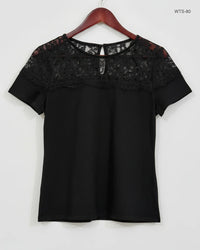 H&M Black Womens Tshirts (WTS-80)