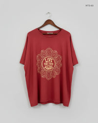TU Maroon Womens Tshirts (WTS-83)