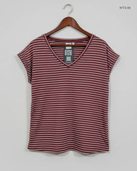 ICHI Maroon Womens Tshirts (WTS-86)