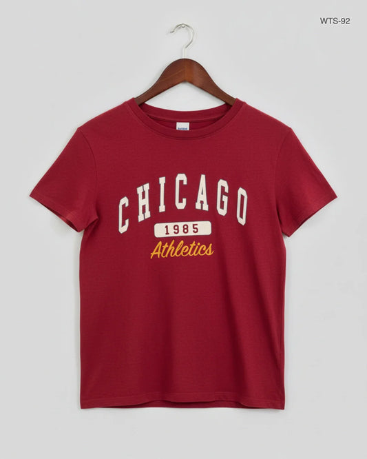 Premium Condition Womens Tshirts | Preloved Primark | Maroon Cotton | Thrift Shop for Women Peshawar Pakistan | OTS