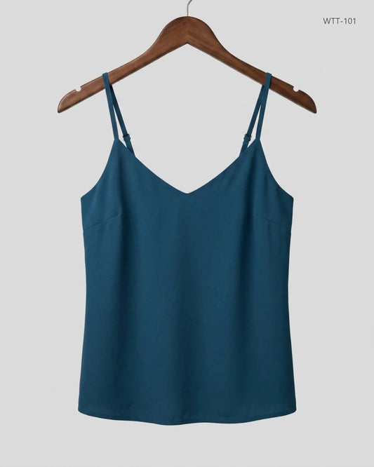 Shop Premium Womens Tank Top by Monsoon | Preloved Branded Clothes | Blue Polyester | Womens | OTS Thrift Store Karachi Pakistan