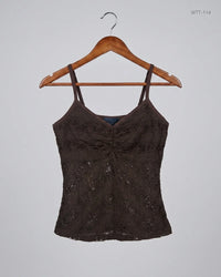 SECRET POSSESSIONS (WTT-114) Brown Womens Tank Top