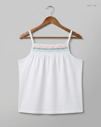 MARKS & SPENCER (WTT-116) White Womens Tank Top