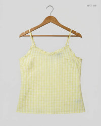 NEXT (WTT-119) Yellow Womens Tank Top