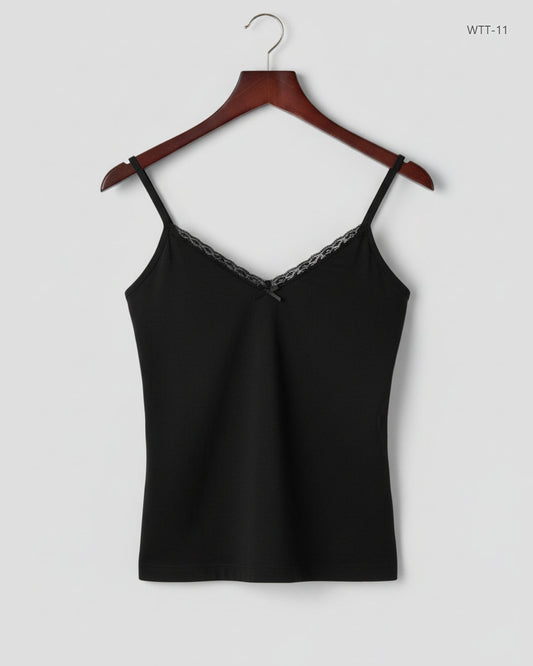 UK Imported secondhand Womens Tank Top - Debenhams brand, Black Polyester, Premium condition, for Womens - Online Thrift Store Islamabad Pakistan