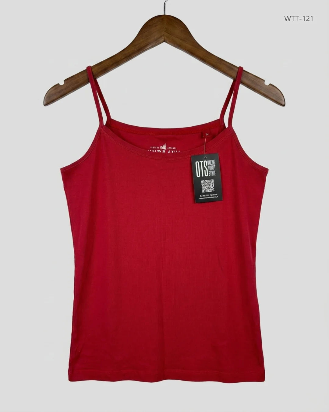 Premium Condition Womens Tank Top | Preloved VINTAGE APPAREL | Red Cotton | Thrift Shop for Womens Peshawar Pakistan | OTS