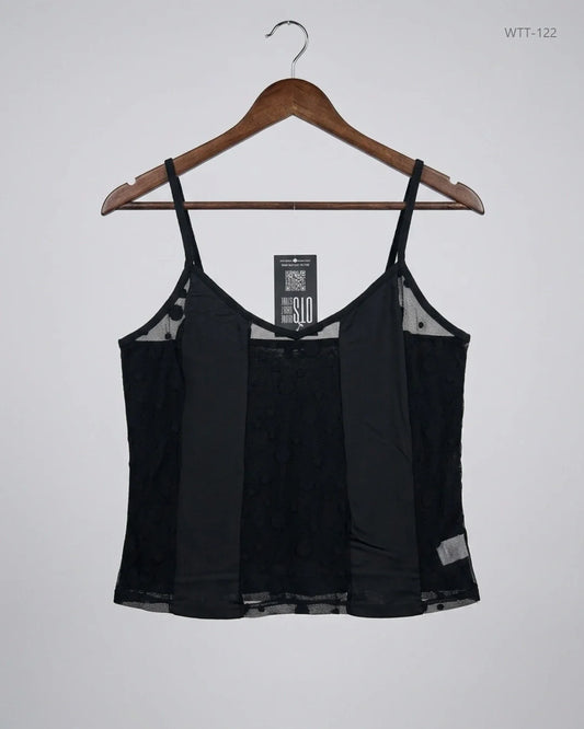 Secondhand Branded Womens Tank Top by Cut Label, Black Cotton fabric, Premium condition, for Womens - Online Thrift Shop Islamabad Pakistan