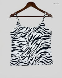 VERO MODA (WTT-125) Black & White Womens Tank Top