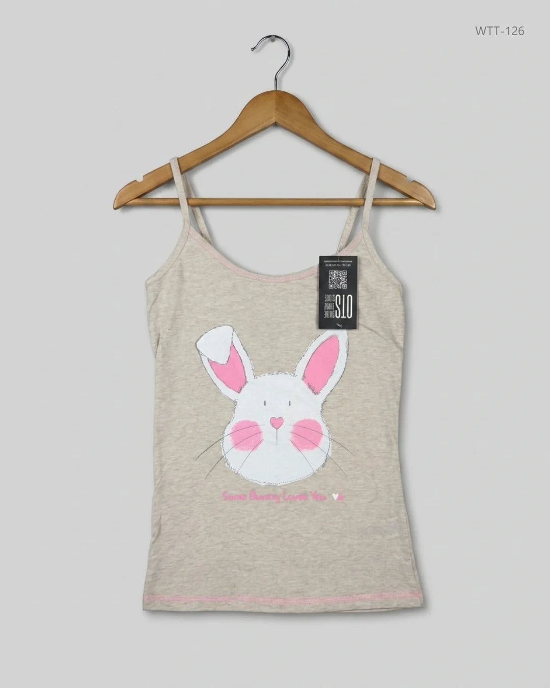 LOVE TO LOUNGE (WTT-126) Beige Womens Tank Top