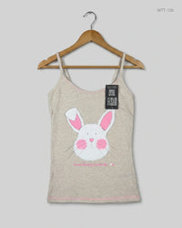 LOVE TO LOUNGE (WTT-126) Beige Womens Tank Top