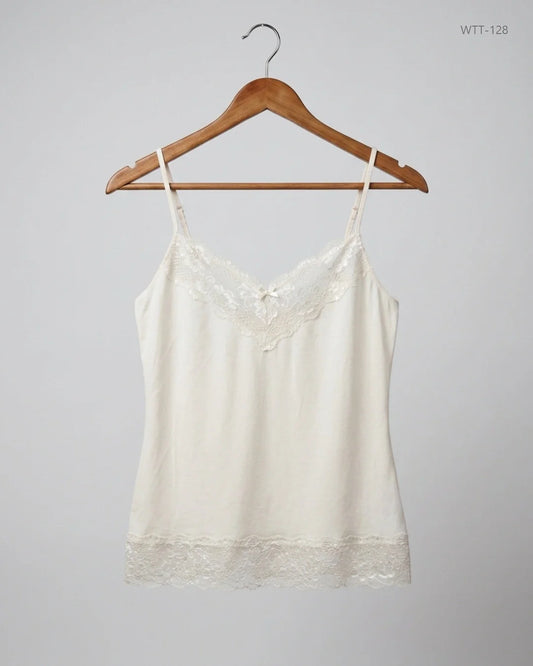 Secondhand Branded Womens Tank Top by Jigsaw, OffWhite Polyester fabric, Premium condition, for Womens - Online Thrift Shop Lahore Pakistan