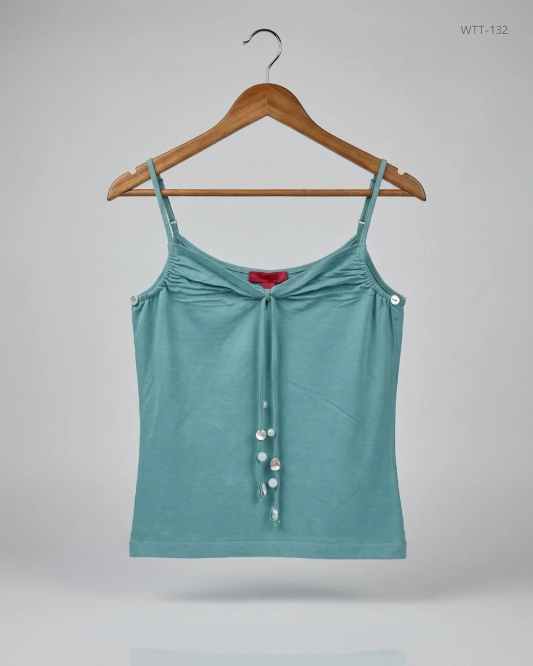 Preloved Premium Womens Tank Top by NICOLE CADINE, Cyan Viscose for Womens - OTS Thrift Shop Peshawar Pakistan