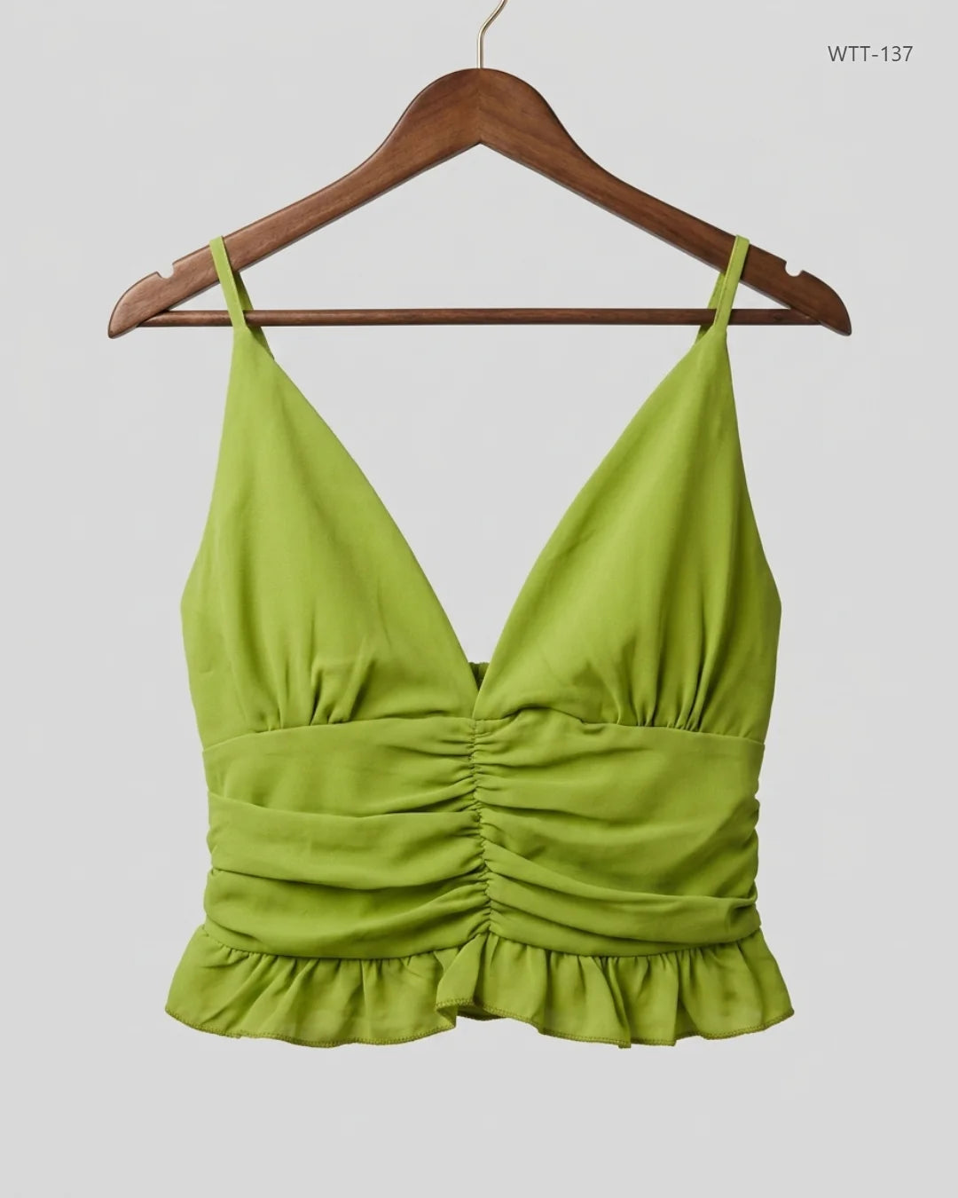 Shop Premium Womens Tank Top by Boohoo | Preloved Branded Clothes | GreenYellow Polyester | Womens | OTS Thrift Store Karachi Pakistan