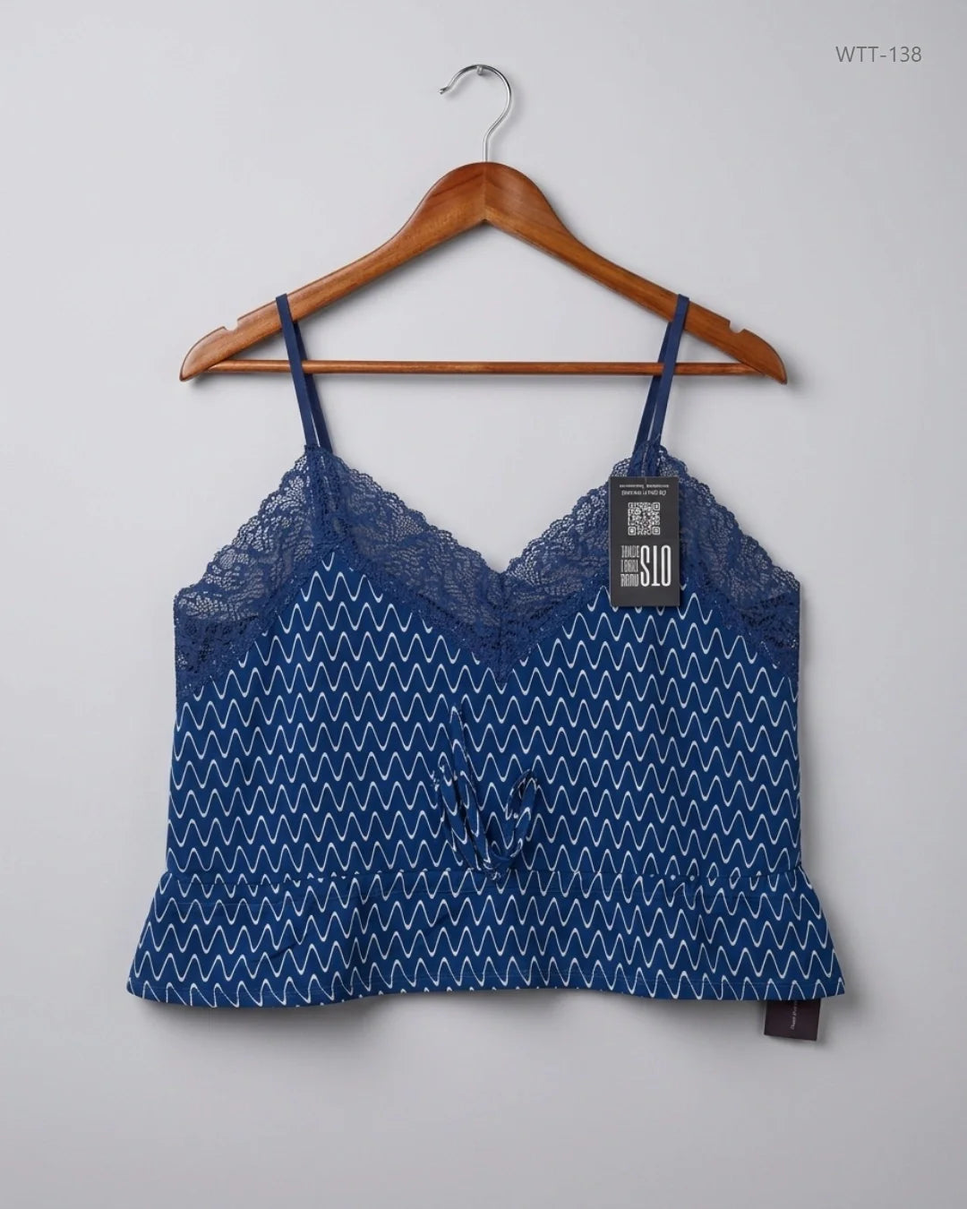 Preloved Premium Womens Tank Top by MISA, Blue Polyester for Womens - OTS Thrift Shop Karachi Pakistan