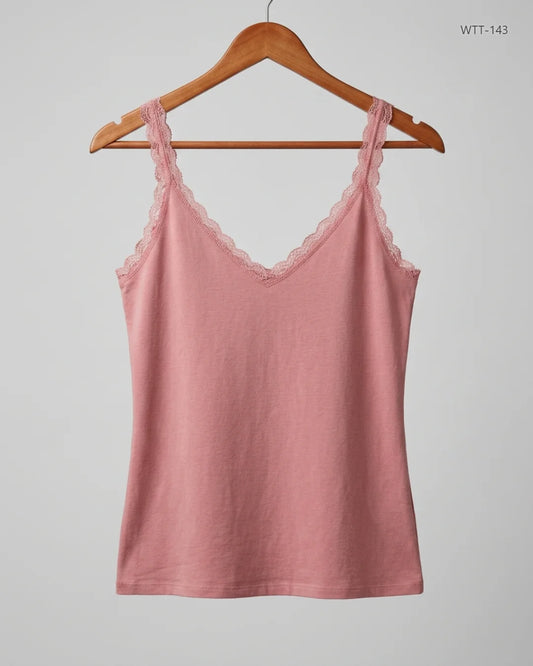 UK Imported secondhand Womens Tank Top - WOMEN Secret brand, Pink Cotton, Premium condition, for Womens - Online Thrift Store Lahore Pakistan