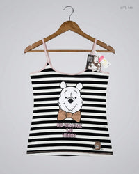 PRIMARK (WTT-144) Black & White Womens Tank Top