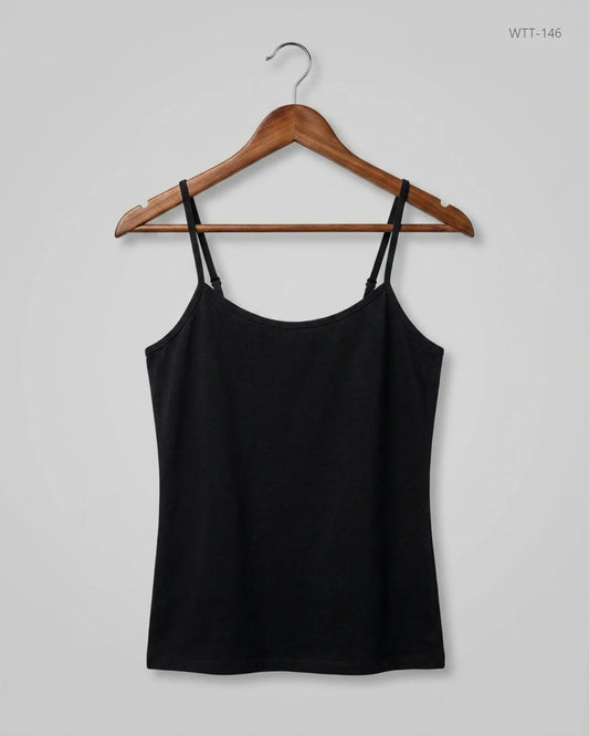 UK Imported secondhand Womens Tank Top - Cut Label brand, Black Viscose, Premium condition, for Womens - Online Thrift Store Islamabad Pakistan