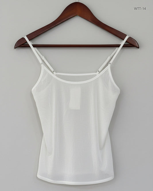 Preloved Premium Womens Tank Top by ST BERNARD, White Polyester for Womens - OTS Thrift Shop Islamabad Pakistan