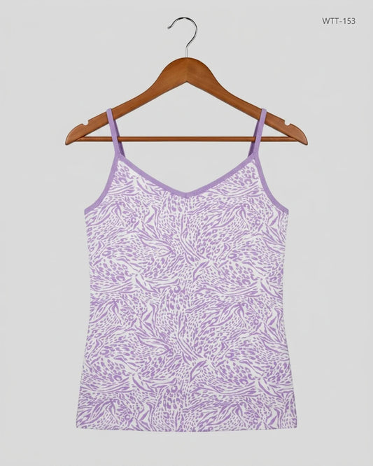 Secondhand Branded Womens Tank Top by Papaya, Purple Cotton fabric, Premium condition, for Womens - Online Thrift Shop Peshawar Pakistan