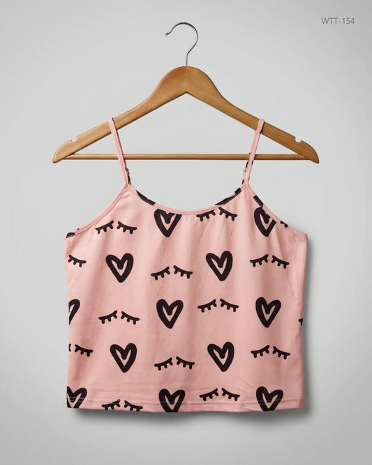 Premium Condition Womens Tank Top | Preloved CUT LABEL | Pink Polyester | Thrift Shop for Womens Karachi Pakistan | OTS