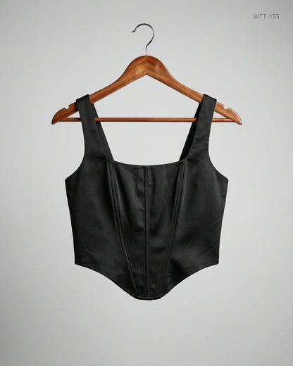 Shop Premium Womens Tank Top by PRETTYLITTLETHING | Preloved Branded Clothes | Black Polyester | Womens | OTS Thrift Store Islamabad Pakistan