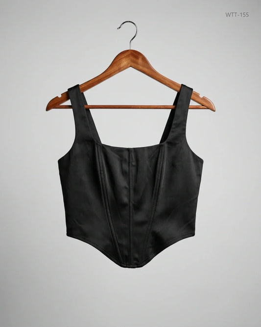 Shop Premium Womens Tank Top by PRETTYLITTLETHING | Preloved Branded Clothes | Black Polyester | Womens | OTS Thrift Store Islamabad Pakistan