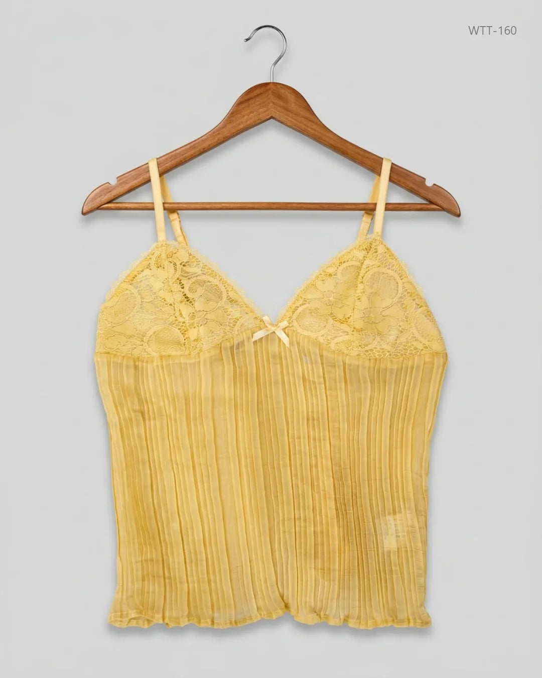Premium Condition Womens Tank Top | Preloved CUT LABEL | Yellow Polyester | Thrift Shop for Womens Lahore Pakistan | OTS