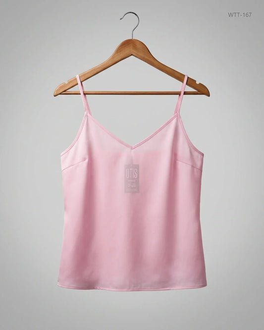 UK Imported secondhand Womens Tank Top - CUT LABEL brand, Pink Polyester, Premium condition, for Womens - Online Thrift Store Karachi Pakistan