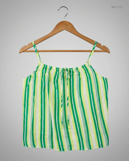 Preloved Premium Womens Tank Top by George, Green Viscose for Womens - OTS Thrift Shop Islamabad Pakistan