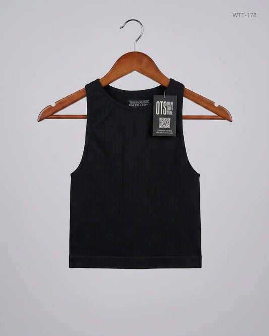 UK Imported secondhand Womens Tank Top - Primark brand, Black Nylon, Premium condition, for Womens - Online Thrift Store Lahore Pakistan