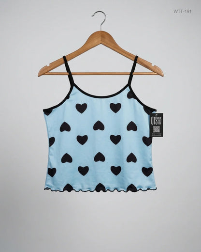 Preloved Premium Womens Tank Top by CUT LABEL, SkyBlue Polyester for Womens - OTS Thrift Shop Lahore Pakistan