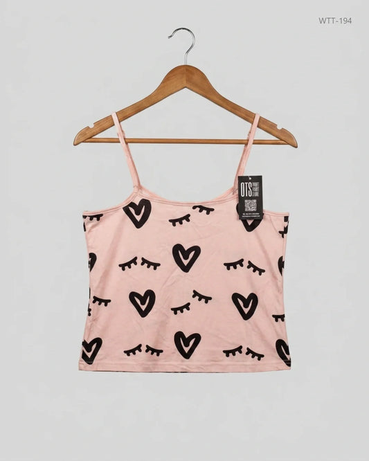 UK Imported secondhand Womens Tank Top - Unknown brand, Peach Polyester, Excellent condition, for Womens - Online Thrift Store Lahore Pakistan