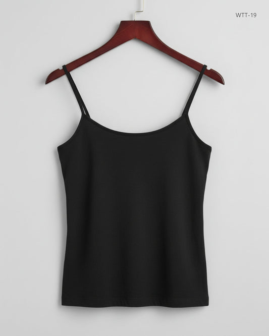 Preloved Premium Womens Tank Top by George, Black Cotton for Womens - OTS Thrift Shop Lahore Pakistan