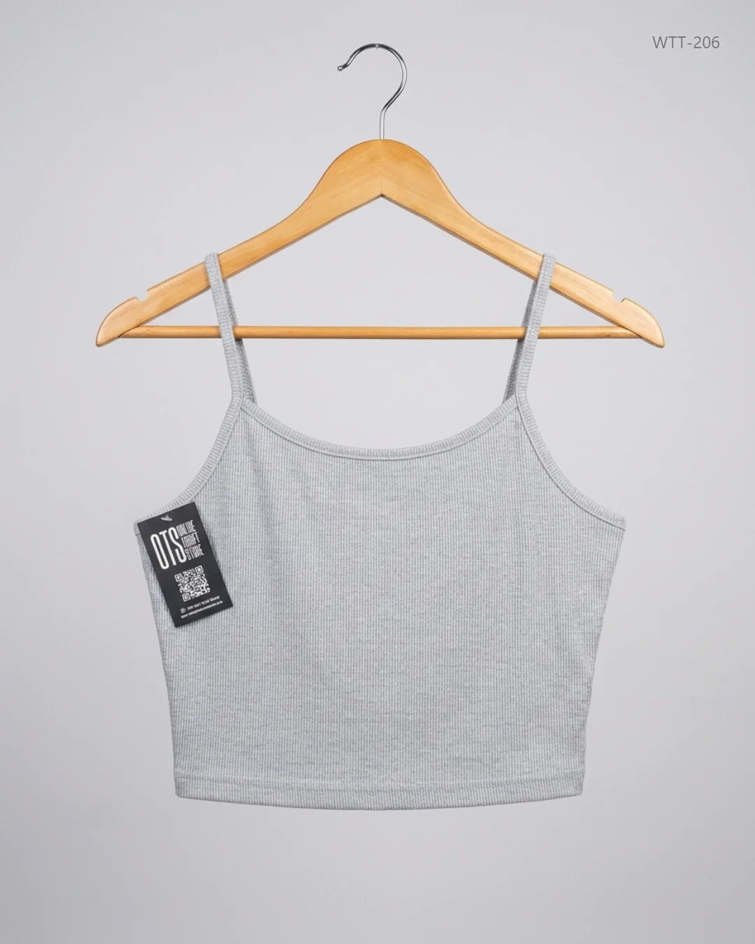 Premium Condition Womens Tank Top | Preloved CUT LABEL | Grey Polyester | Thrift Shop for Womens Lahore Pakistan | OTS