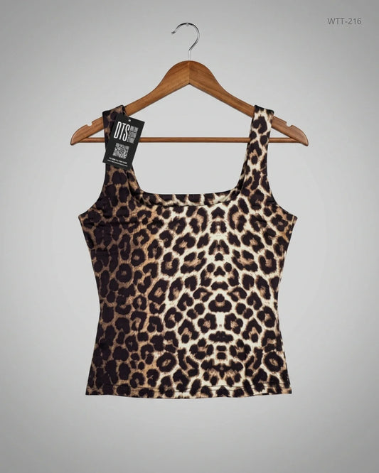 Premium Condition Womens Tank Top | Preloved CUT LABEL | Brown Polyester | Thrift Shop for Womens Lahore Pakistan | OTS
