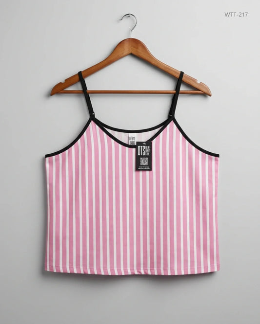 Preloved Premium Womens Tank Top by CUT LABEL, Pink Polyester for Womens - OTS Thrift Shop Peshawar Pakistan