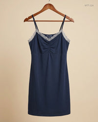 DAY DREAM (WTT-224) Navy Blue Womens Tank Top