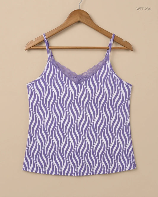 Shop Premium Womens Tank Top by Primark | Preloved Branded Clothes | Purple Polyester | Womens | OTS Thrift Store Islamabad Pakistan