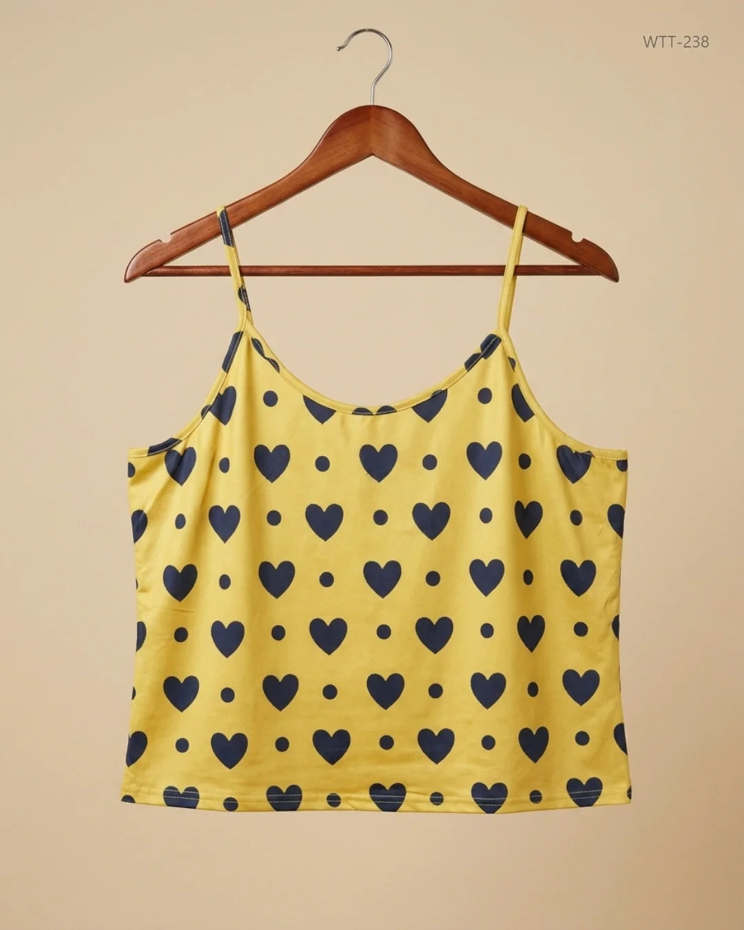 CUT LABEL (WTT-238) Yellow Womens Tank Top