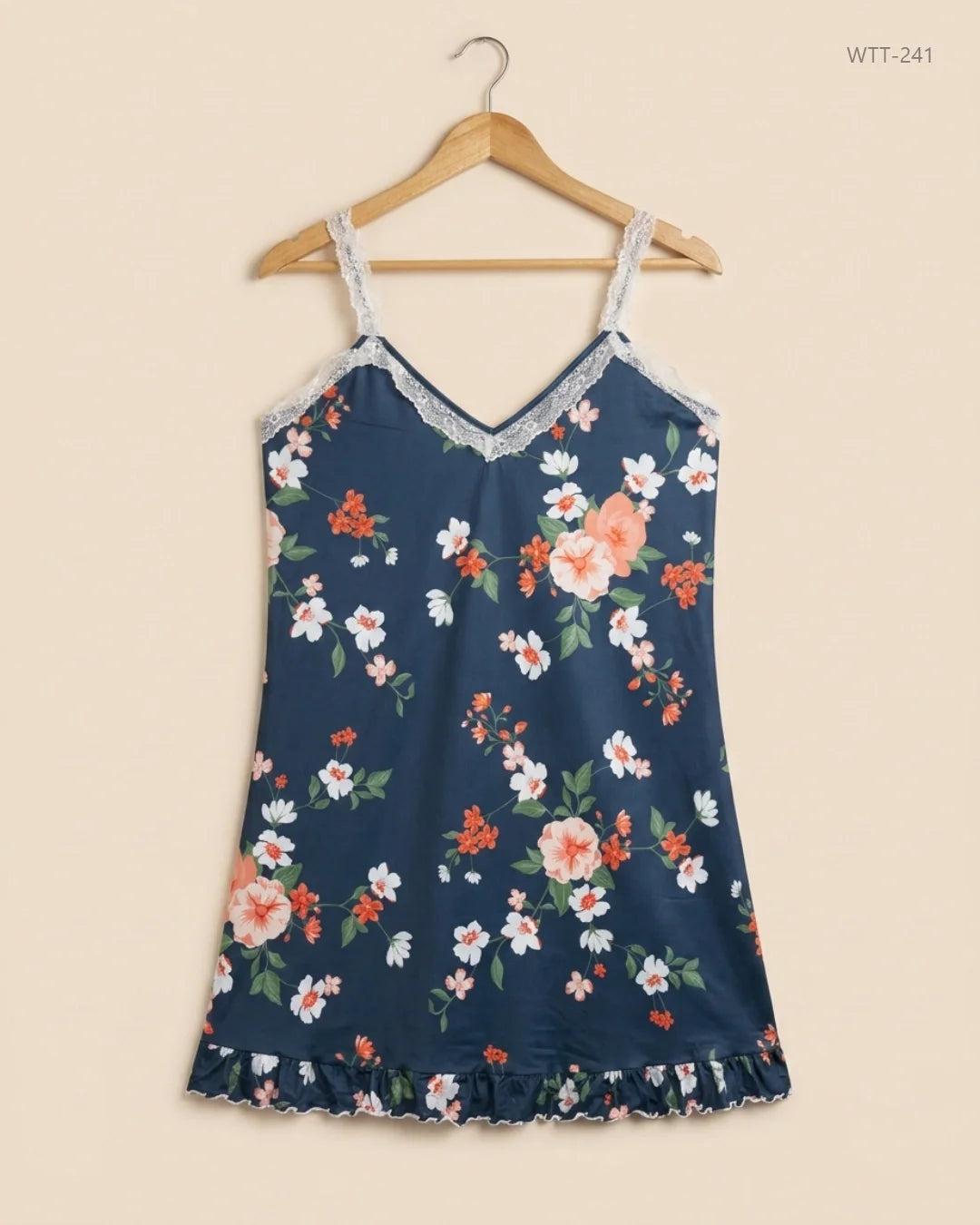 CUT LABEL (WTT-241) Navy Blue Womens Tank Top