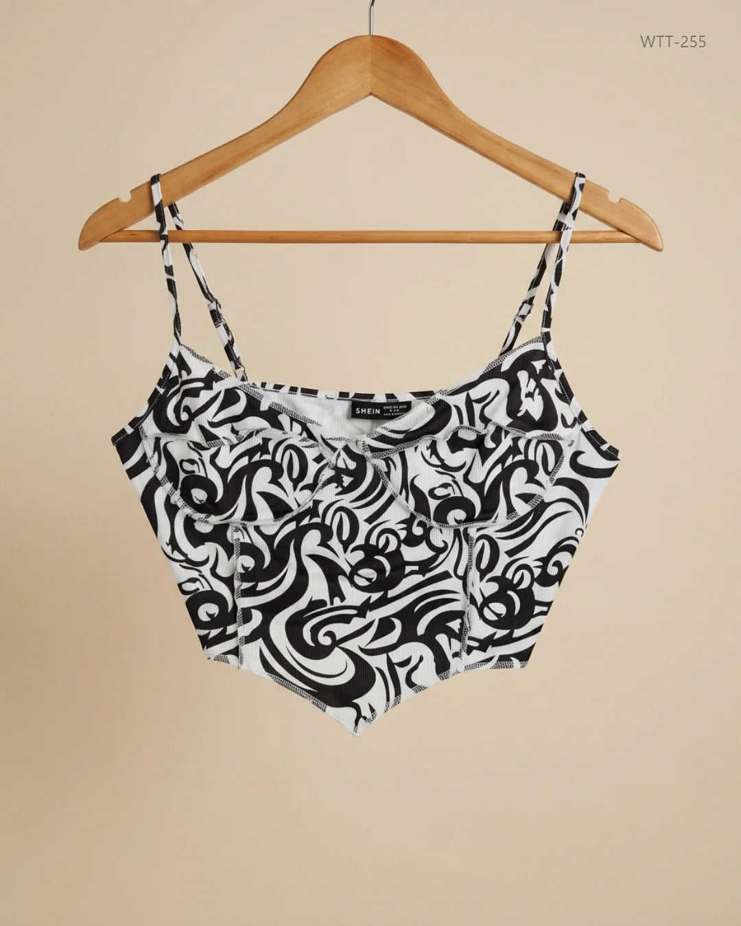 SHEIN (WTT-255) Black & White Womens Tank Top