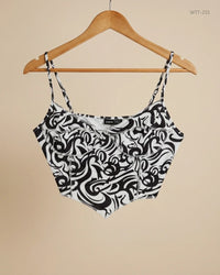 SHEIN (WTT-255) Black & White Womens Tank Top