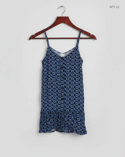 Premium Condition Womens Tank Top | Preloved Primark | Navy Blue Viscose | Thrift Shop for Womens Karachi Pakistan | OTS