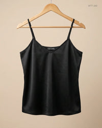 CUT LABEL (WTT-260) Black Womens Tank Top