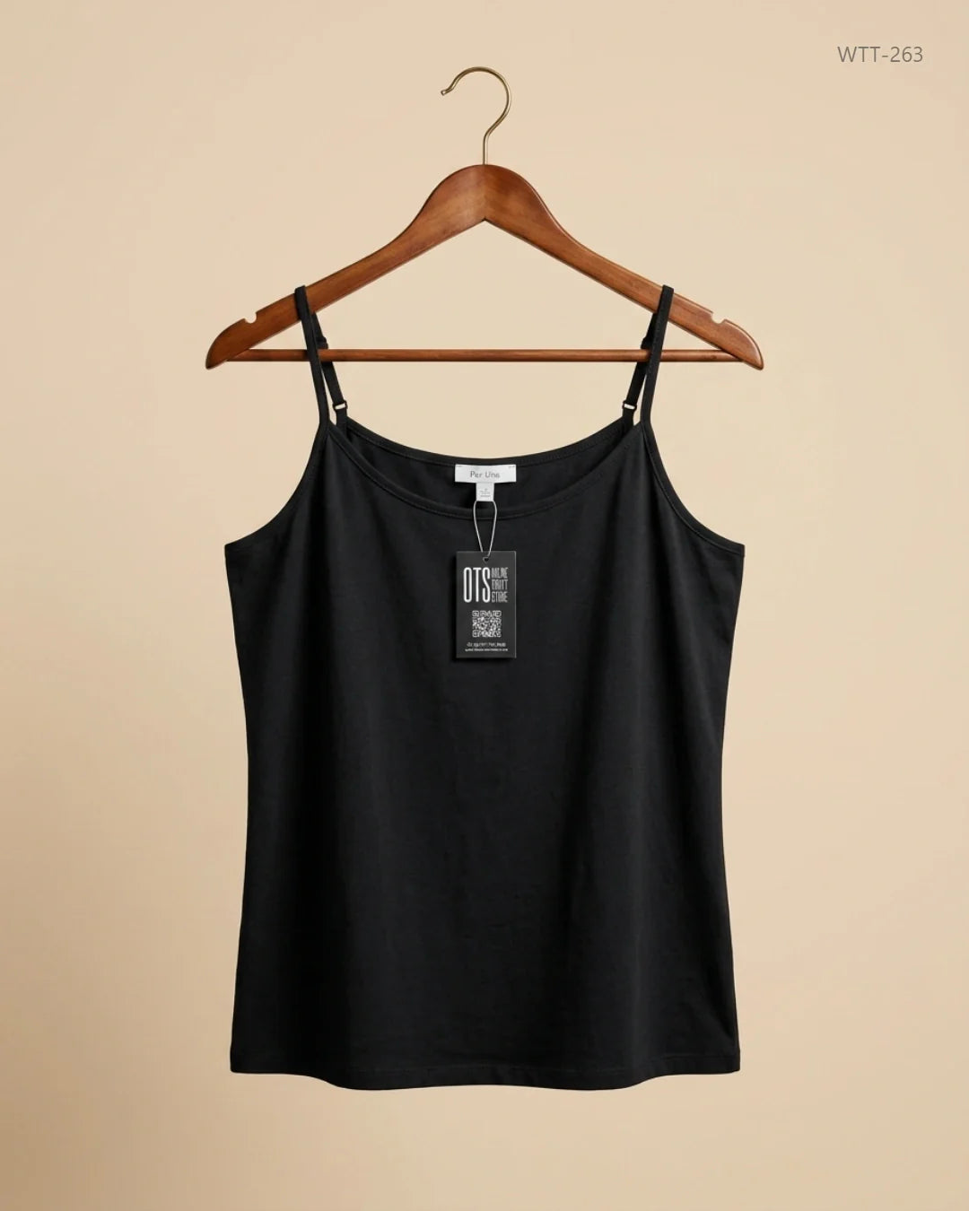 PER UNA (WTT-263) Black Womens Tank Top