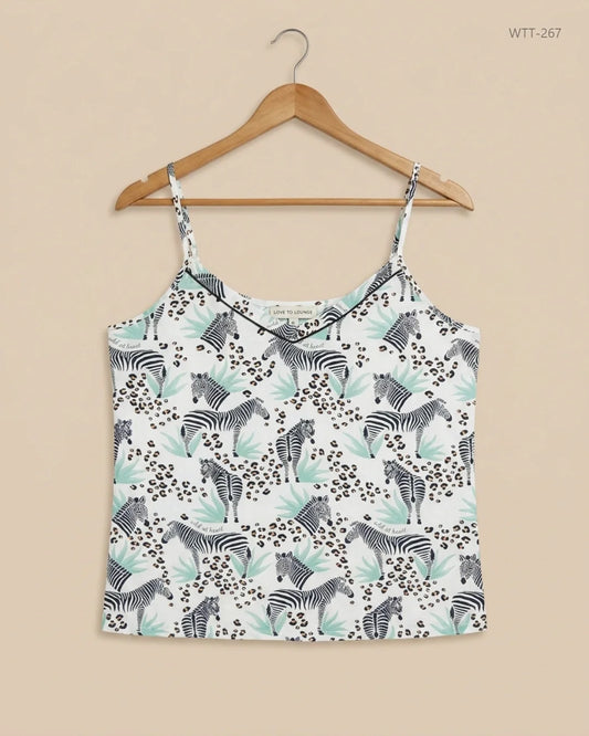 Secondhand Branded Womens Tank Top by LOVE TO LOUNGE, Multi Viscose fabric, Premium condition, for Womens - Online Thrift Shop Karachi Pakistan